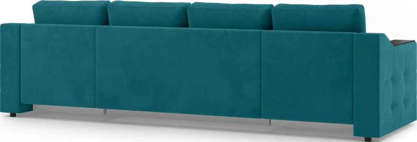 Диван П-образный Невада, модель 020, комплектация 4, Omega 61 (зелёный)