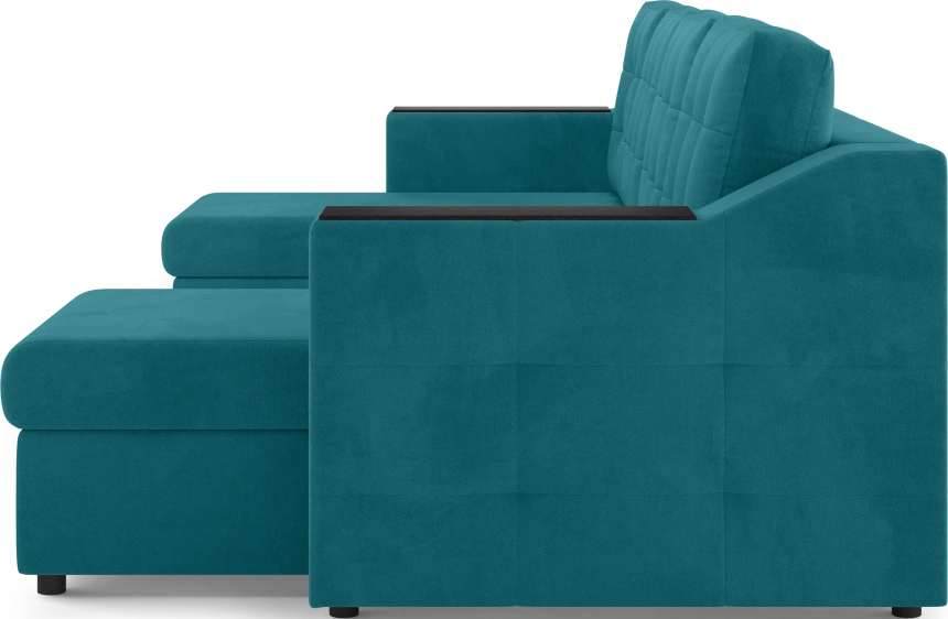 Диван П-образный Невада, модель 020, комплектация 4, Omega 61 (зелёный)