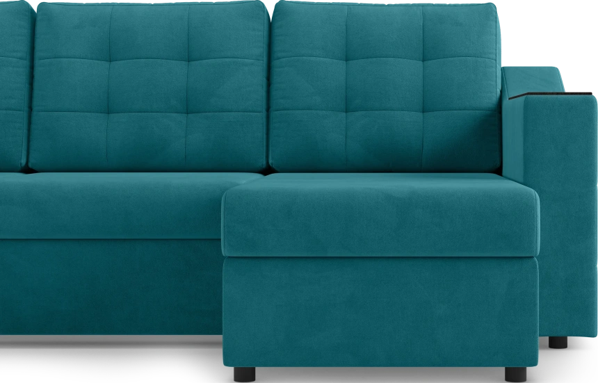 Диван П-образный Невада, модель 020, комплектация 4, Omega 61 (зелёный)