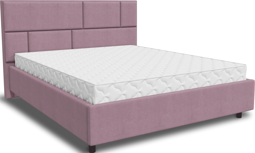 Кровать Невада 3, мягкая, полутораспальная, 140x200, Fresh Deep Lavender