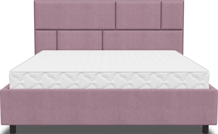 Кровать Невада 3, мягкая, полутораспальная, 140x200, Fresh Deep Lavender