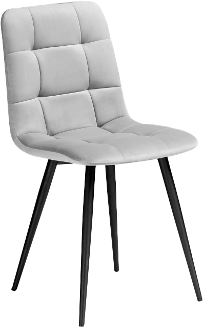 Стул Чилли К, на металлокаркасе, светло-серый / черный