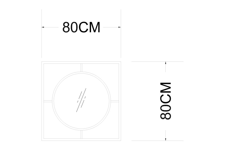 Зеркало настенное 19-OA-5892 