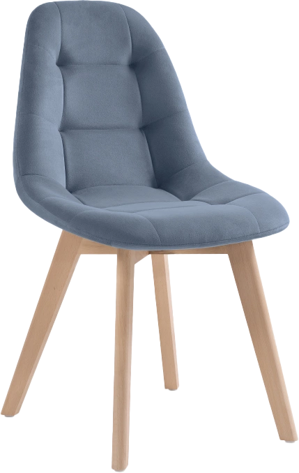 Стул Filip, blue / wood