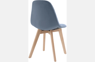 Стул Filip, blue / wood