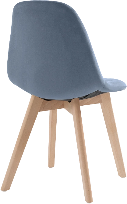 Стул Filip, blue / wood