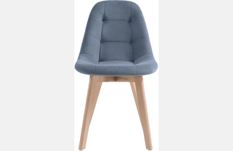 Стул Filip, blue / wood