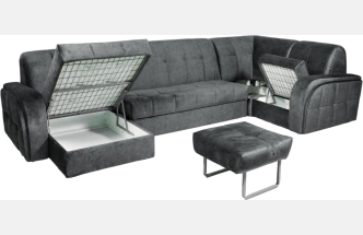 Диван угловой Блэквуд 155, Kleo grey