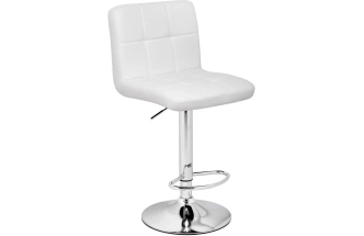 Барный стул Paskal, white / chrome