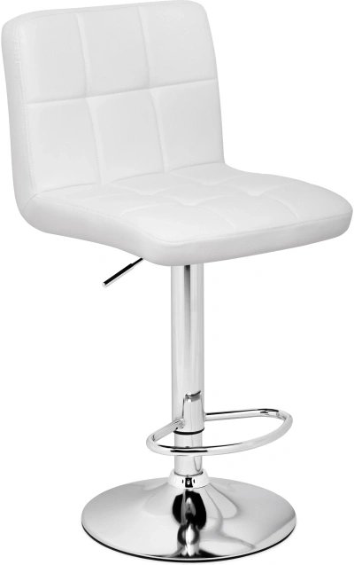 Барный стул Paskal, white / chrome