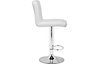 Барный стул Paskal, white / chrome