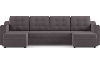 Диван П-образный Невада, модель 020, комплектация 4, Omega 24 (коричневый)