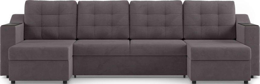 Диван П-образный Невада, модель 020, комплектация 4, Omega 24 (коричневый)