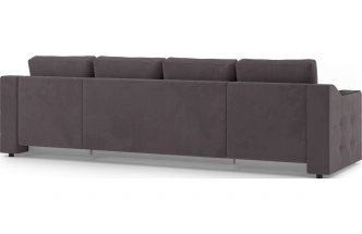 Диван П-образный Невада, модель 020, комплектация 4, Omega 24 (коричневый)