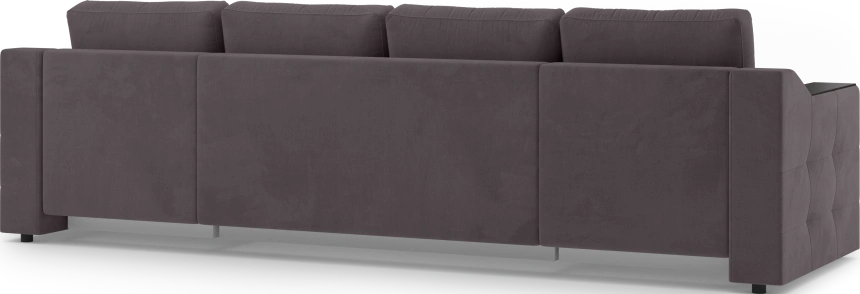 Диван П-образный Невада, модель 020, комплектация 4, Omega 24 (коричневый)