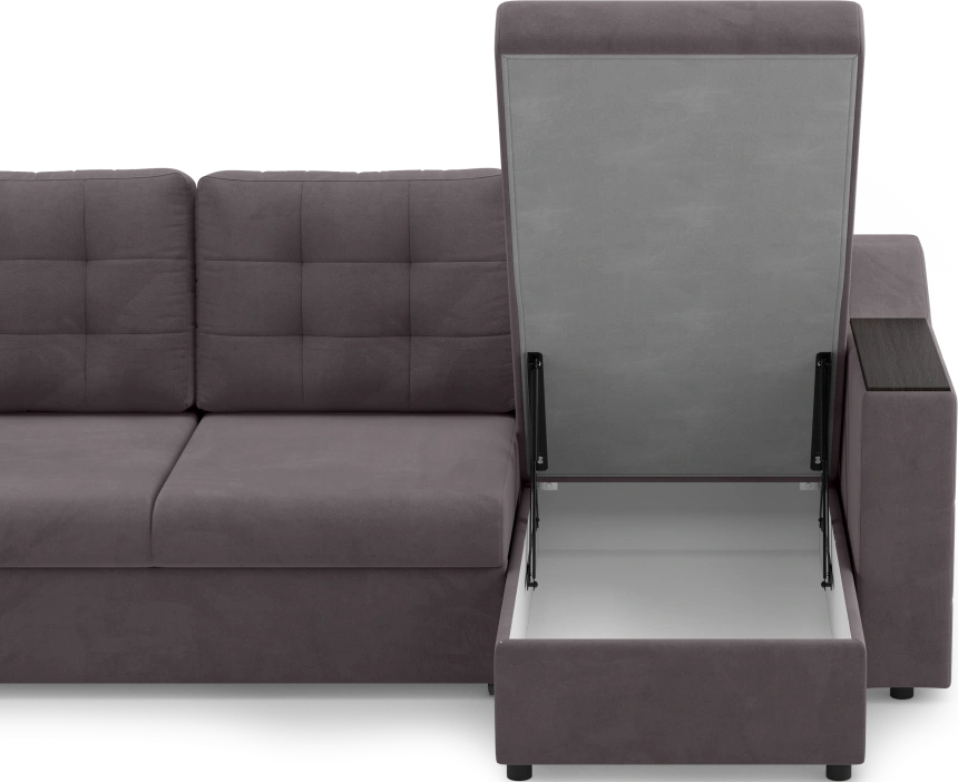 Диван П-образный Невада, модель 020, комплектация 4, Omega 24 (коричневый)