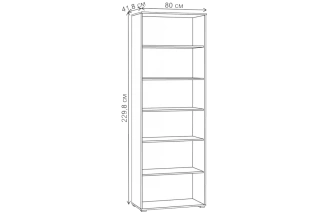 Шкаф двухдверный Опра, распашной с полками, белый PE шагрень / дуб золотой craft