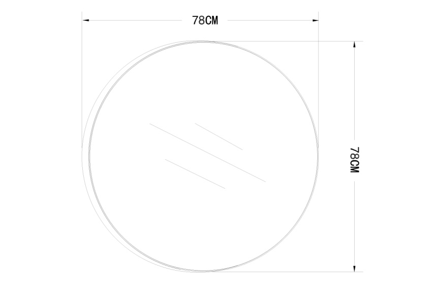 Зеркало настенное 19-OA-6276L 