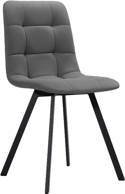Стул Чилли, на металлокаркасе, черный / темно-серый