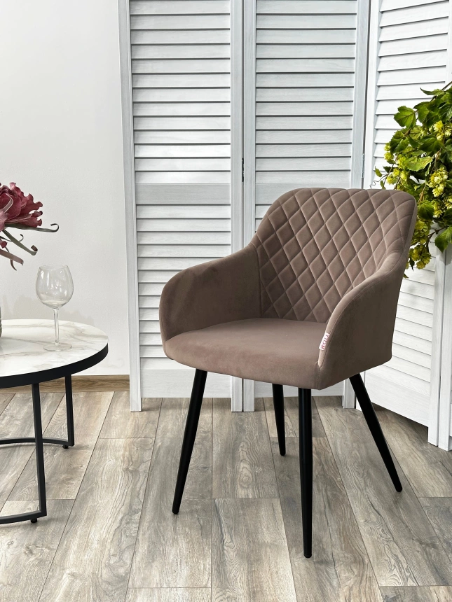 Стул Brandy, мягкий, 505-5 Тауп, велюр 