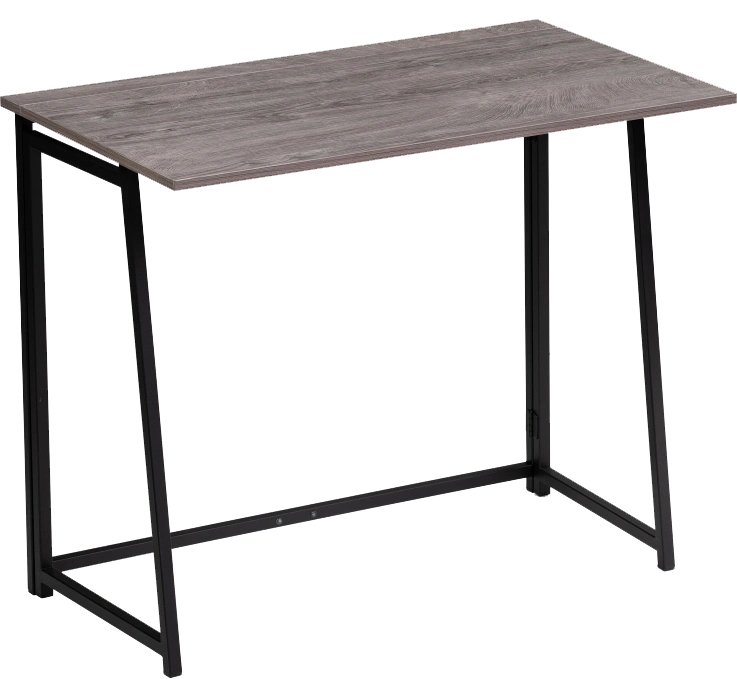 Стол компьютерный Бринг, складной, дуб рошелье / черный