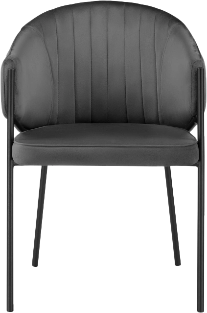 Стул Kortni, на металлокаркасе, dark grey / black
