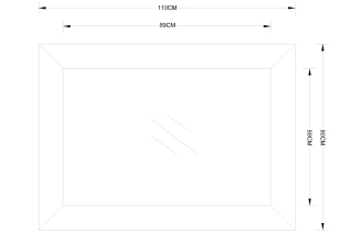 Зеркало настенное 19-OA-8151
