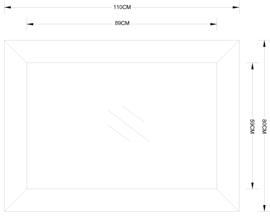 Зеркало настенное 19-OA-8151