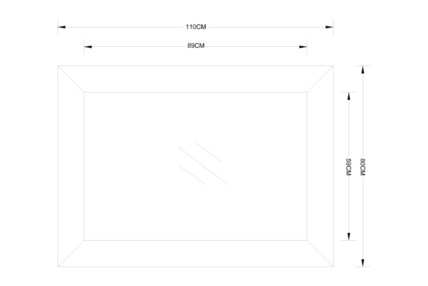 Зеркало настенное 19-OA-8151