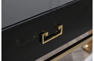 Туалетный столик KFG058, черный / золото