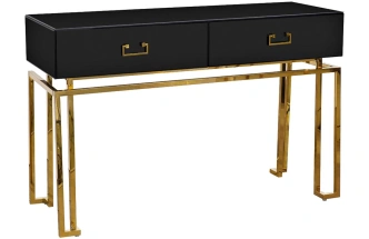 Туалетный столик KFG058, черный / золото