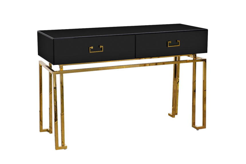 Туалетный столик KFG058, черный / золото