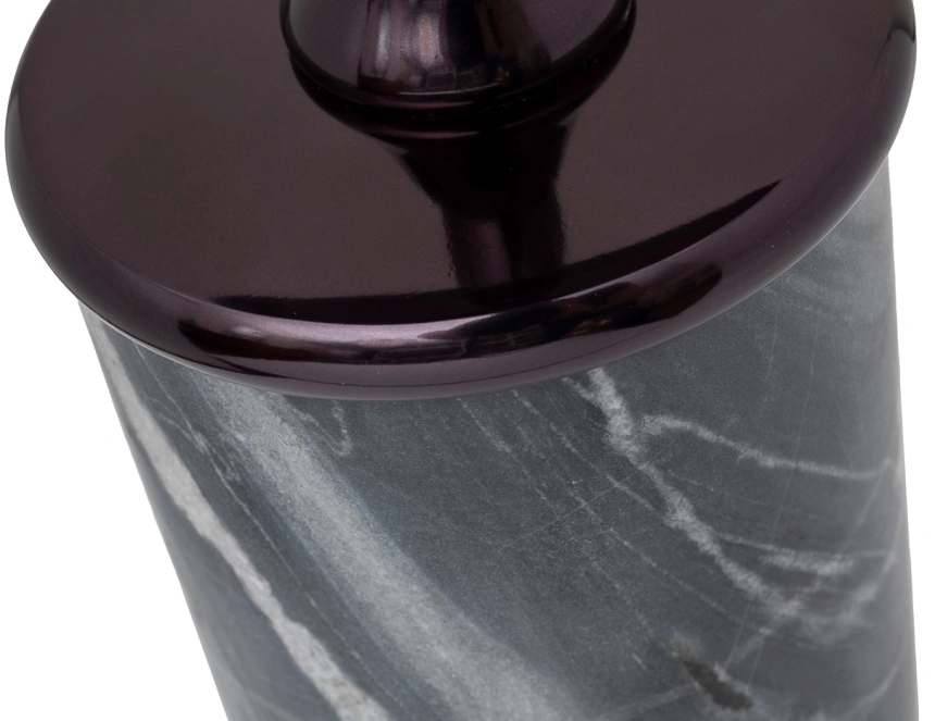 Журнальный стол 69-22465, 35x35x65, алюминий, черный / серый