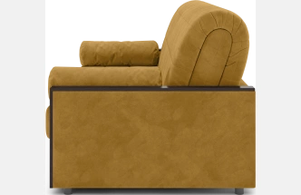 ​Диван прямой Токио 160, модель 062, Ultra Mustard​ (соломенный​) / венге