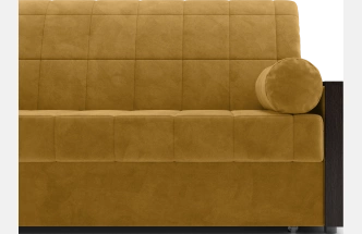 ​Диван прямой Токио 160, модель 062, Ultra Mustard​ (соломенный​) / венге
