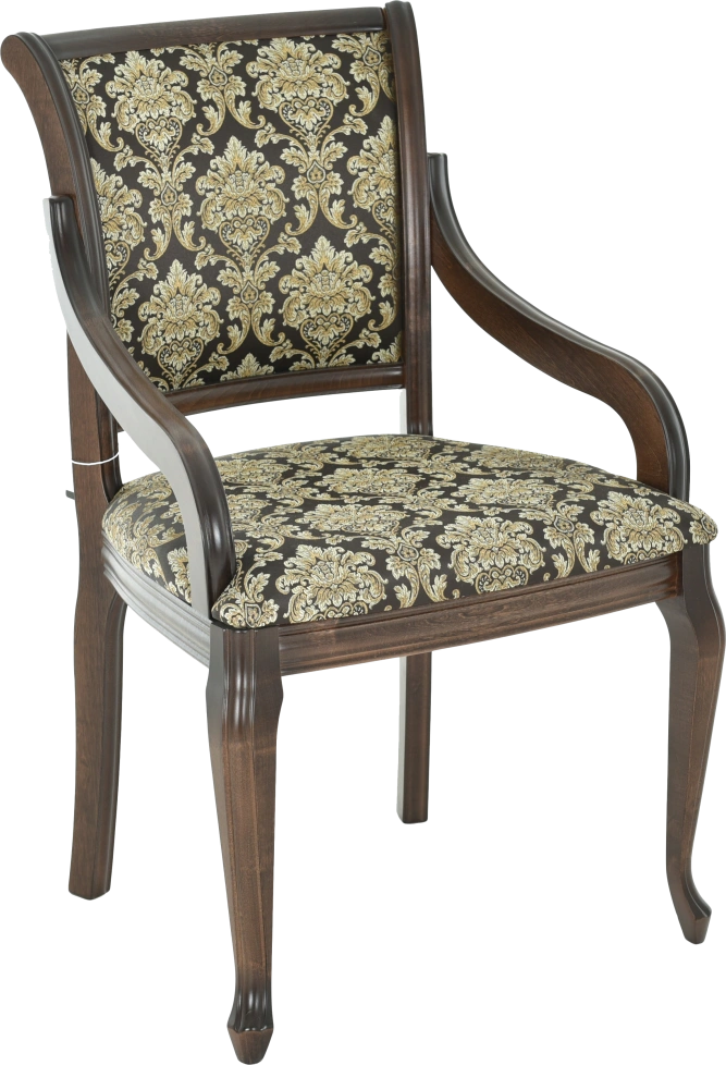 Стул Катарина, деревянный, андрис вензель 101-2 жаккард, каркас орех темный
