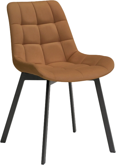 Стул Челси, на металлокаркасе, кирпичный / черный