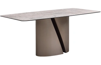 Обеденный стол 57EL-94100, керамика, серый / серый
