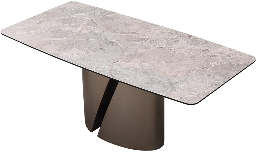 Обеденный стол 57EL-94100, керамика, серый / серый