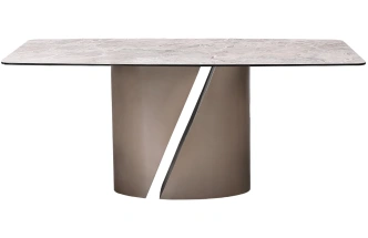 Обеденный стол 57EL-94100, керамика, серый / серый