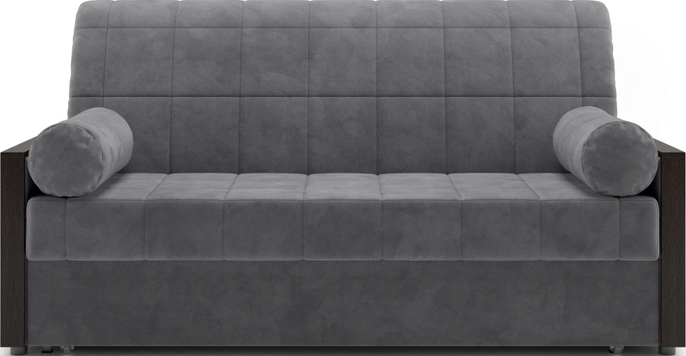 ​Диван прямой Токио 160, модель 062, Ultra Grey​ (серый) / венге