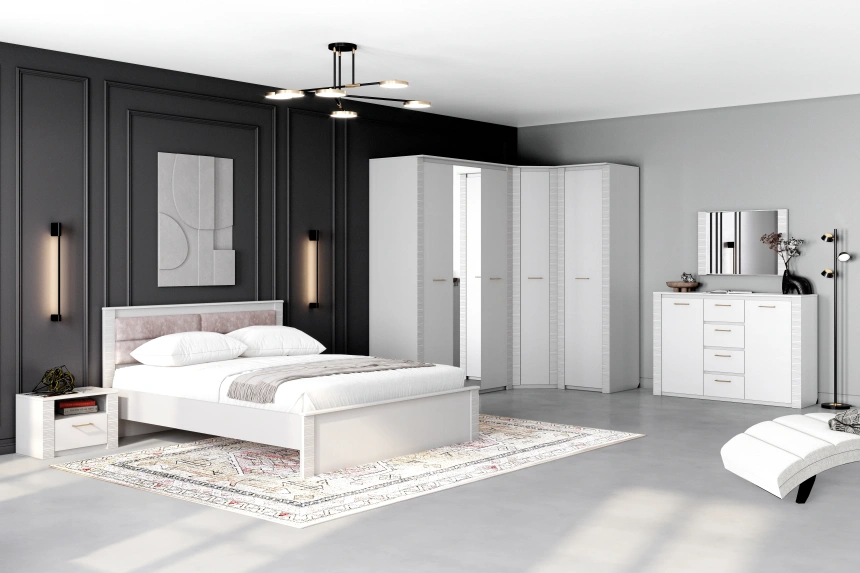 Кровать Элана 180, двуспальная, персидский жемчуг