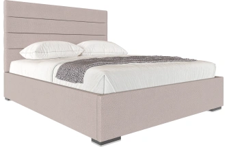 Кровать Гранда 160, мягкая, двуспальная, альба бежевый