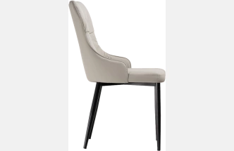 Стул Neli, на металлокаркасе, beige / black