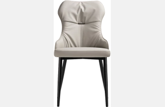 Стул Neli, на металлокаркасе, beige / black