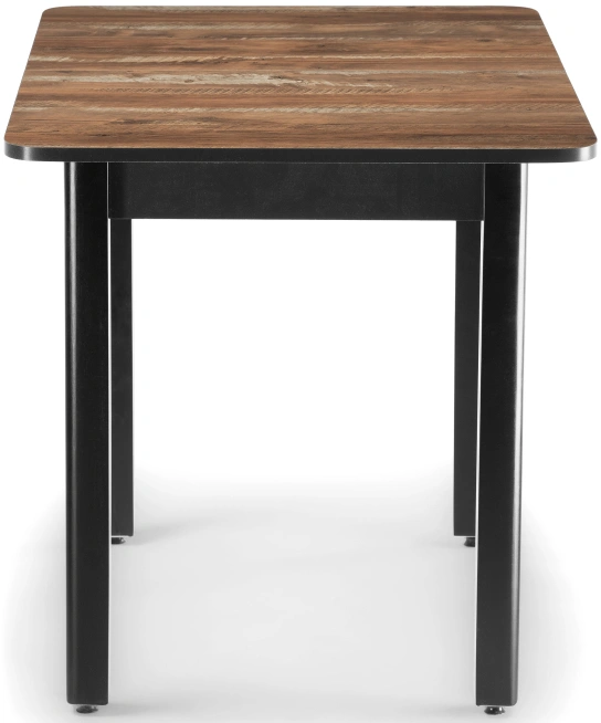 Кухонный обеденный раздвижной стол Баи, 110(139)х69х74, дуб юкон / черный