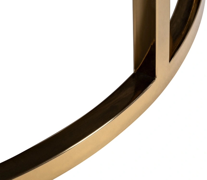 Комплект журнальных столов 57EL-CT101А-BL, 100x100x41, искусственный мрамор, черный мрамор / золото