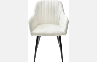 Стул Brandy, мягкий, WZ2042-01 молочный фактурный велюр, черный каркас