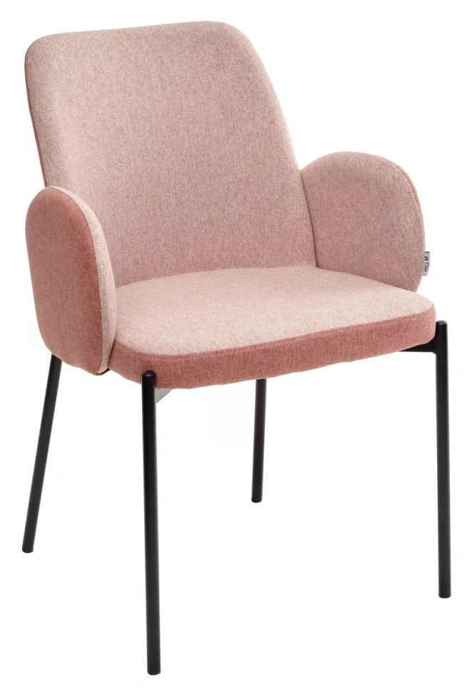 Стул Nikki, мягкий, VF109 розовый / VF110 брусничный