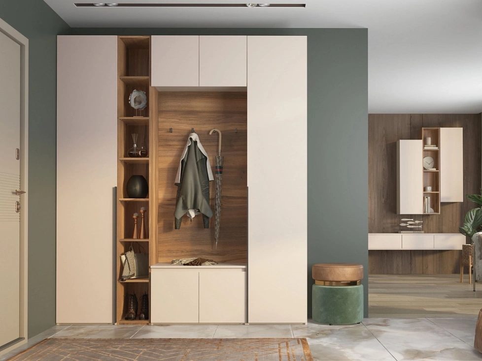 Модульная прихожая Луара, кашемир серый 